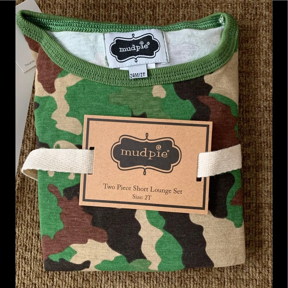 Two Piece, Camo, Short Lounge Set NWT